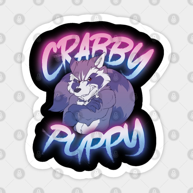 Crabby Puppy Sticker by Wolfblade